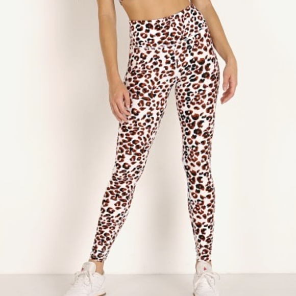 Varley Duncan Leopard Print Leggings Women's Large - Picture 1 of 13